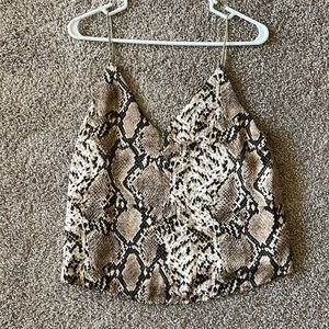Snake Print Tank Top